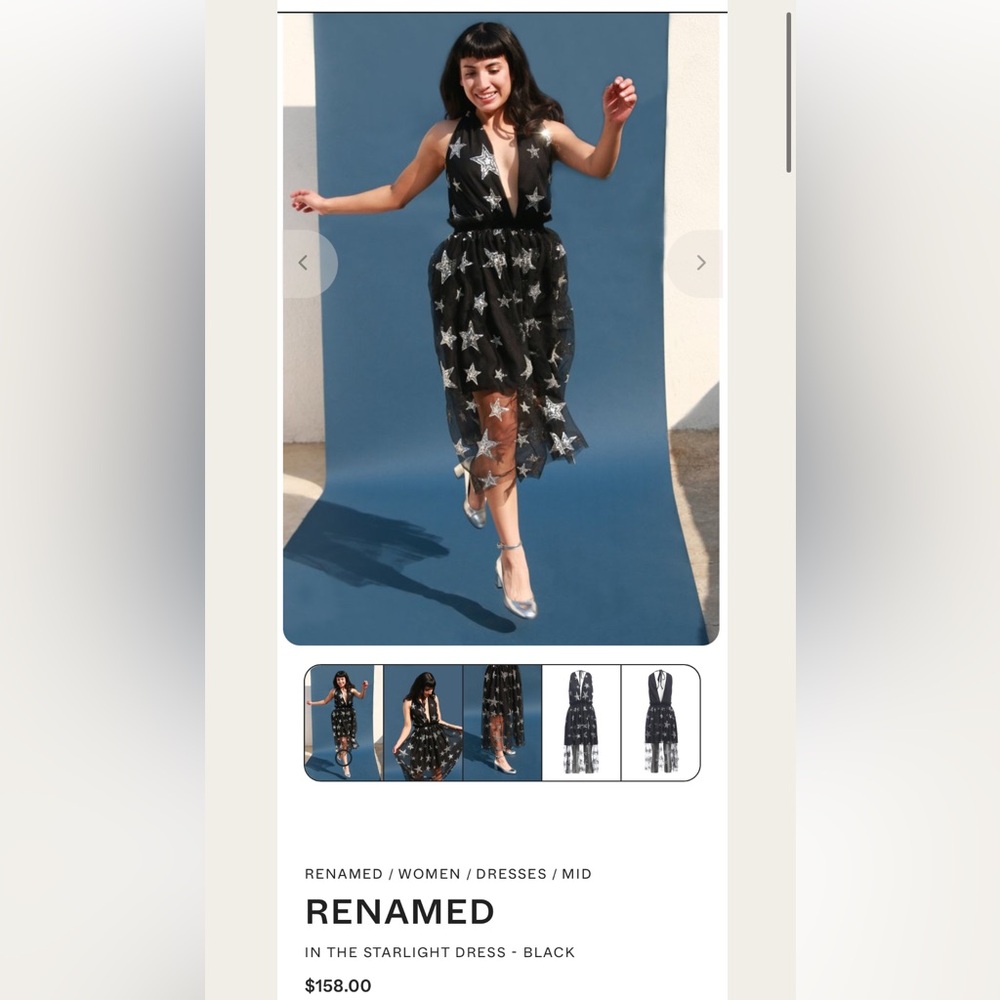 Re:named star sequin dress